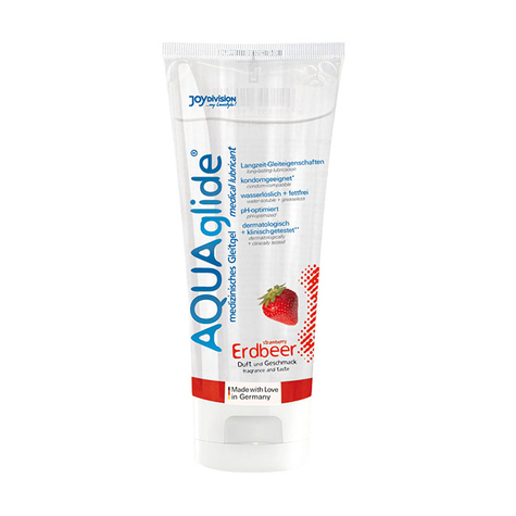 Flavored Lubricant : Aquaglide Strawberry 100 Ml