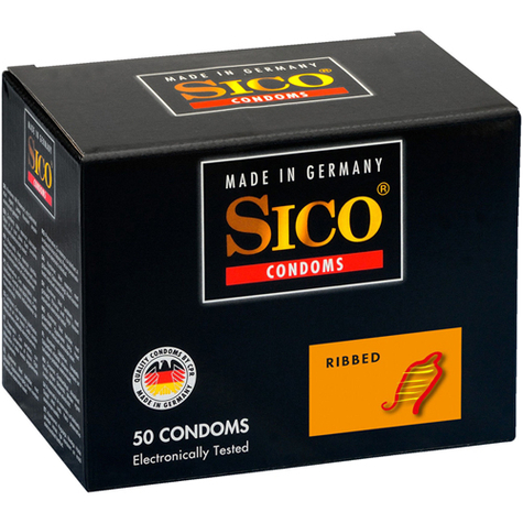 Sico Ribbed - 50 Kondomia