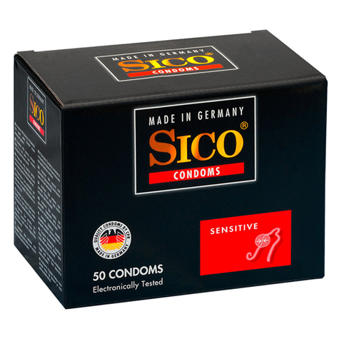 Sico Sensitive Condooms - 50 Kappaletta