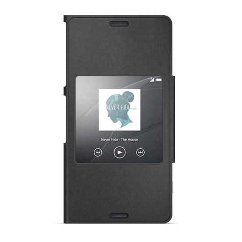 Sony - Scr26 - Style Cover- S-View Suojakotelo - Xperia Z3 Compact - Musta