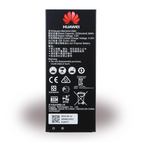 Huawei - Hb4342a1rbc - Litium-Ionipolymeeriakku - Ascend Y6, Honor 4a - 2200mah