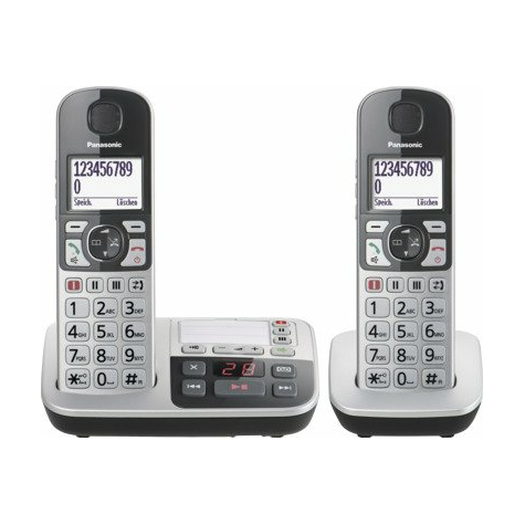 Panasonic Kx-Tge522gs Langaton Yksittäinen Dect-Puhelin, Hopea-Musta