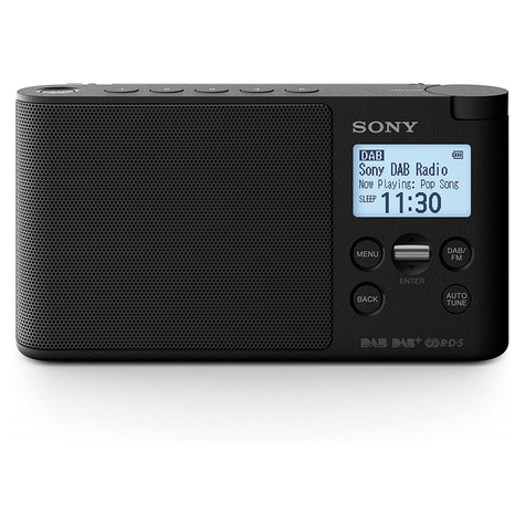 Sony Xdr-P1dbp Dab+ -Radio, Musta