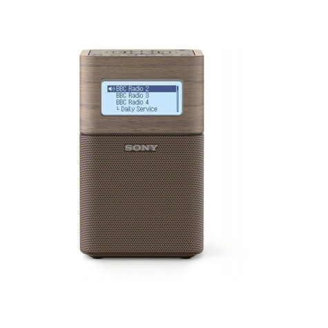 Sony Xdr-V1btd Kannettava Kelloradio, Ruskea