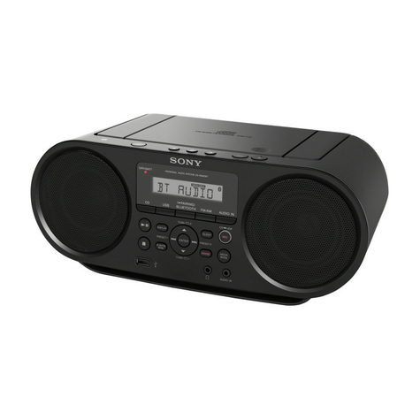 Sony Zs-Rs60bt Boombox Cd/ Radiosoitin, Musta