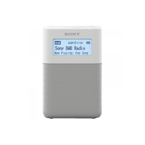 Sony Xdr-V20dw, Kannettava Dab/Dab+-Kelloradio Kaiuttimella, Hopea