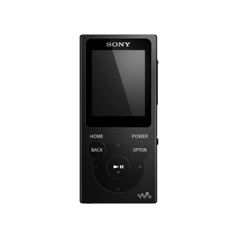 Sony Nw-E394 Walkman 8 Gb, Musta
