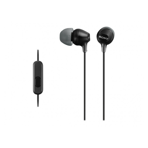 Sony Mdr-Ex15apb In Ear -Kuulokkeet Kuuloketoiminnolla - Musta