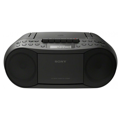 Sony Cfd-S70b Boombox Cd-Kasettiradio Musta