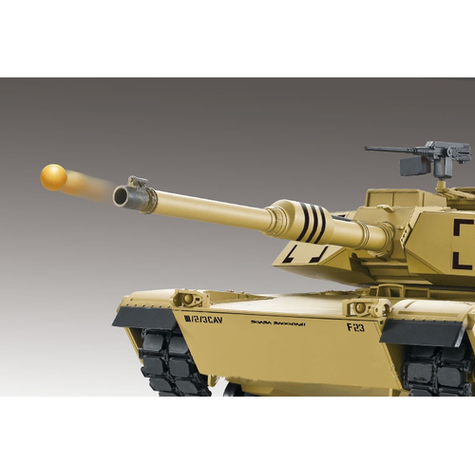 Rc Tank M1a2 Abrams 1:16 Heng Long - Savu Ja Ääni + Metallivaihteisto Ja 2,4ghz:N Taajuusmuuttaja