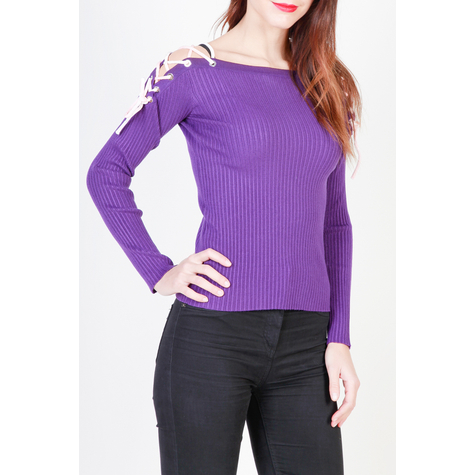 Damen Pullover Pinko Violett Xs