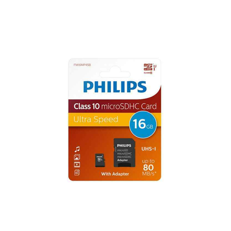 Philips Microsdhc 16gb Cl10 80mb/S Uhs-I +Adapteri Vähittäiskauppa