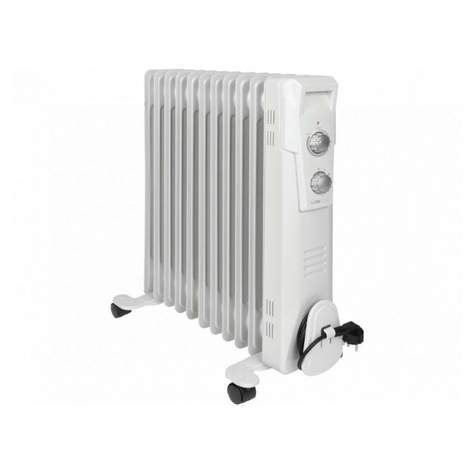 Clatronic Oil Radiator Ra 3737 11 Ribs