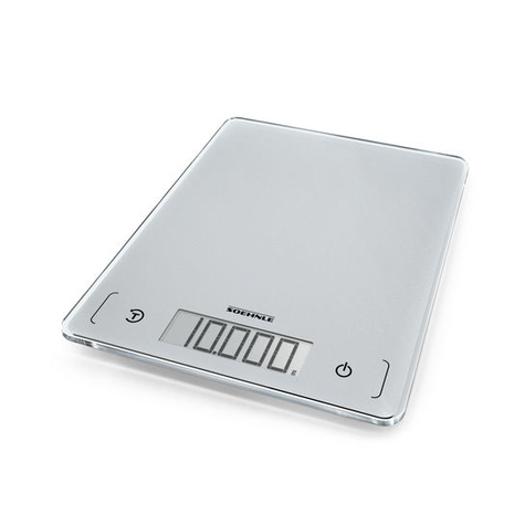 Soehnle Page Comfort 300 Slim - Elektroninen Keittiövaaka - 10 Kg - 1 G - Hopea - Työpöytä (Sijoitus) - Nelikulmainen