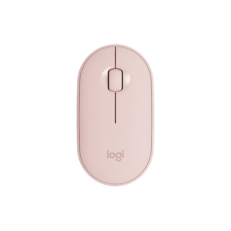 Logitech Pebble M350 - Molemminpuolinen - Optinen - Langaton Rf + Bluetooth - 1000 Dpi - Vaaleanpunainen - Vaaleanpunainen