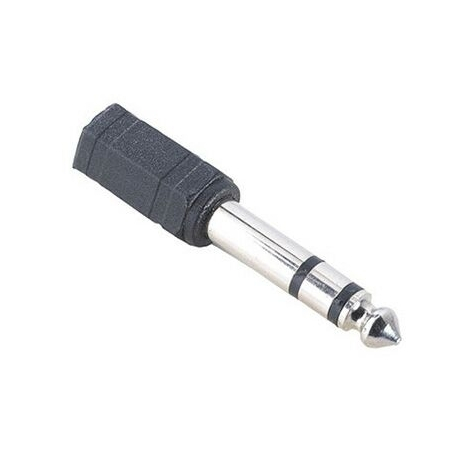 Hama Audio Adapter 3,5 Mm Naarasliitin Stereo - 6,3 Mm Urospistoke Stereo - 3,5 Mm F - 6,3 Mm M - Uros/Naaras - Musta