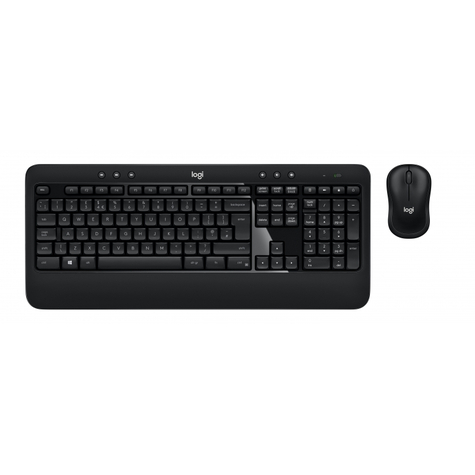 Logitech Advanced Combo - Standard - Rf Wireless - Qwerty - Musta - Hiiri Sisältyy Toimitukseen.