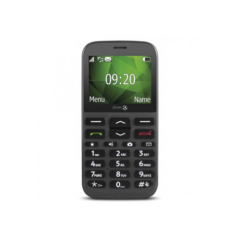 Doro 1370 - Single Sim - 6,1 Cm (2,4 Tuumaa) - 3 Mp - Bluetooth - 1000 Mah - Musta - Musta