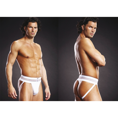 Blue Line Performance Microfiber Jock Strap White L/ Xl