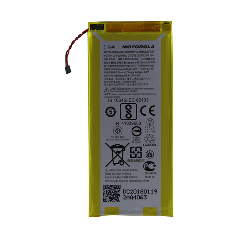 Motorola Hg40 Moto G5 Plus, Xt1677 Xt1681 Litiumioni Polymeeri Akku 3000mah Akku