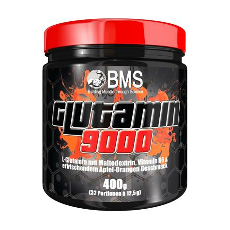 Bms Glutamiini 9000, 400 G Tölkki, Omena-Appelsiini