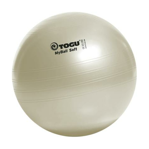 Togu Myball Soft, 55 Cm, Pearl-Weiruby Punainen/Antrasiitti