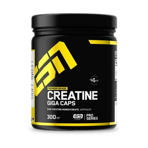 Esn Creatine Giga Caps, 300 Kapselia Voi Käyttää