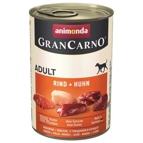 Animonda Dog Grancarno,Carno Aikuinen Naudanliha-Kana 400g D