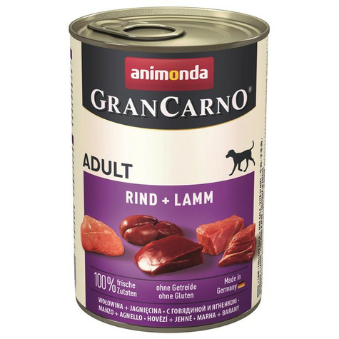 Animonda Dog Grancarno,Carno Aikuinen Naudanliha-Lamsa 400g D