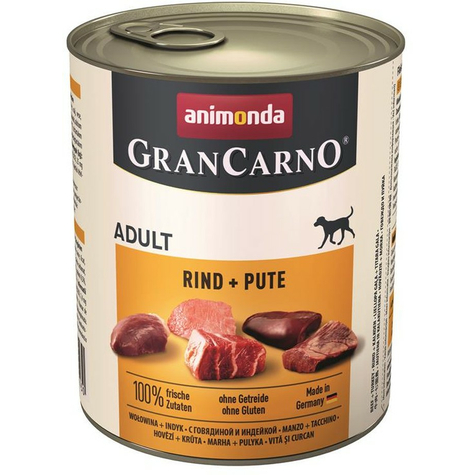 Animonda Dog Grancarno,Carno Aikuinen Naudanliha Kalkkuna 800gd