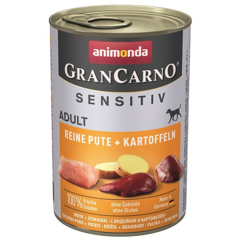 Animonda Dog Grancarno Sensitive,Carno Sensi Kalkkuna+Peruna 400gd