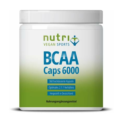 Nutri+ Vegaaniset Bcaa-Kapselit, 360 Kapselia