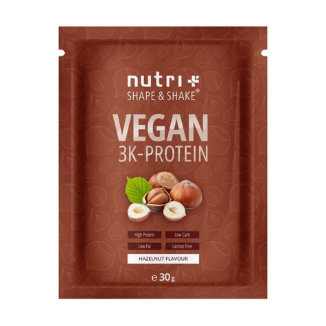 Nutri+ Vegaaninen 3k Proteiinijauhe, 30 G Näyte