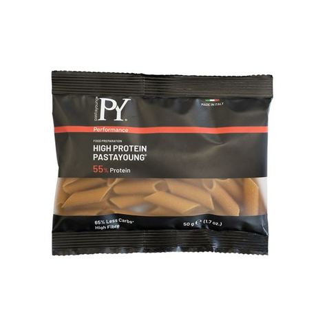 Pasta Young Runsasproteiininen 55 % Penne Rigate, 50 G Annospussi