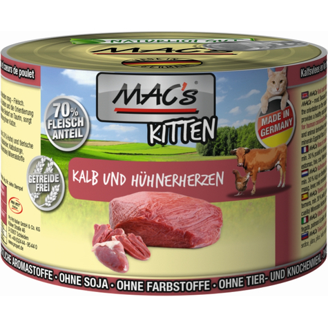 Mac's,Macs Cat Kitt. Vasikka+Kanaa.200g.