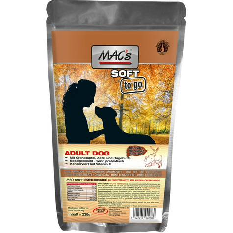 Mac's,Mac's Dog Soft Turkey+Deer 230g