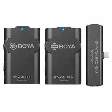 Boya 2.4 Ghz Dual Lavalier-Mikrofoni Langaton By-Wm4 Pro-K6 F Android