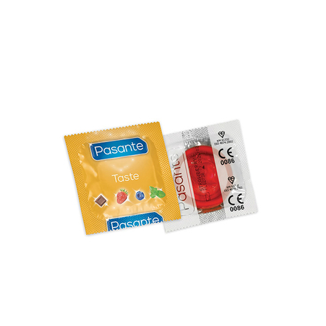Kondomit : Pasante Mansikan Makuinen Kondomi 144kpl