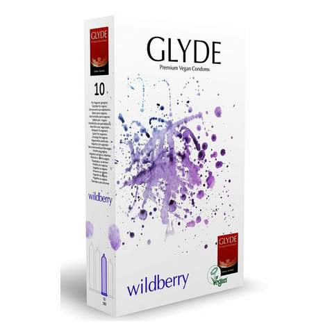 Kondomit : Glyde Ultra Wildberry- 10 Kondomia.
