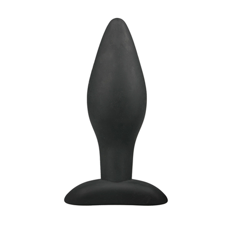 Anal Plug : Medium Black Silicone Butt Plug