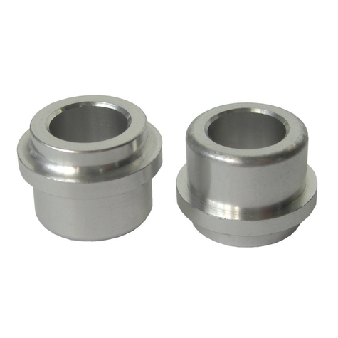 Aluminum Bushings Sr Pair F. Dpferauge 12,7mm