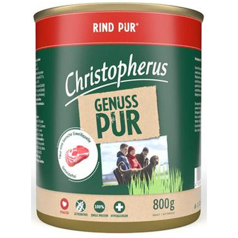 Christopherus Puhdas Naudanliha 800g Purkki