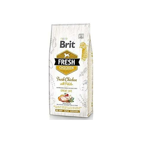 Brit Fresh Hund - Erwachsen - Huhn - Großes Leben, 12kg