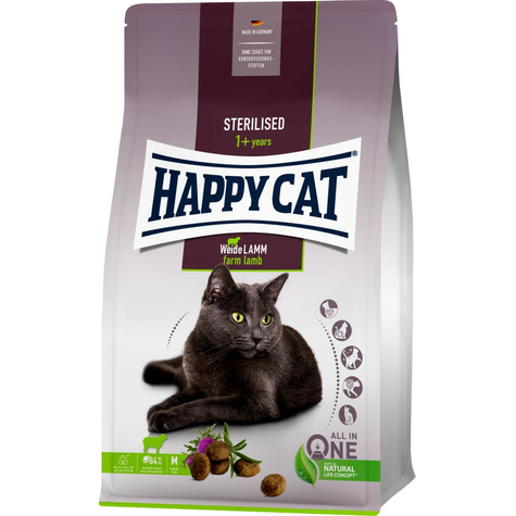 Happy Cat Steriloitu Aikuinen Laidunlammas 4 Kg