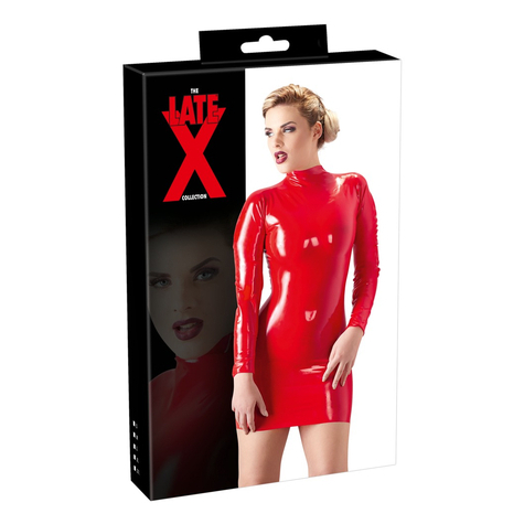 Latex Mini Dress Punainen L
