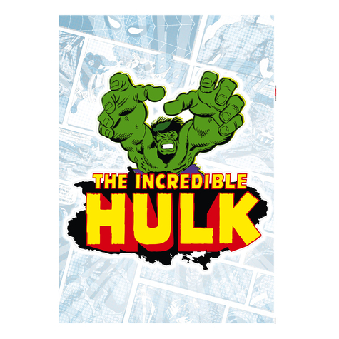 Seinä Tatuointi - Hulk Comic Classic - Koko 50 X 70 Cm