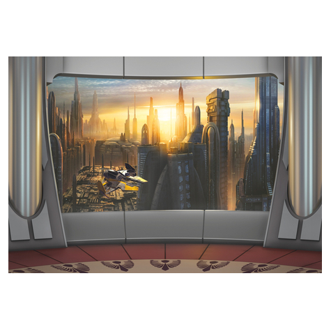 Valokuva Taustakuvat - Star Wars Coruscant View - Koko 368 X 254 Cm