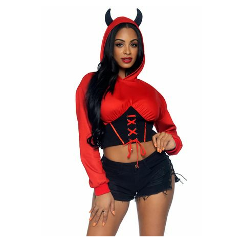 Devil Cropped Huppari