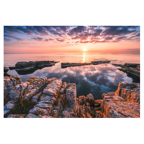 Fleece Valokuva Taustakuva  - Mirror Coast - Koko 368 X 248 Cm