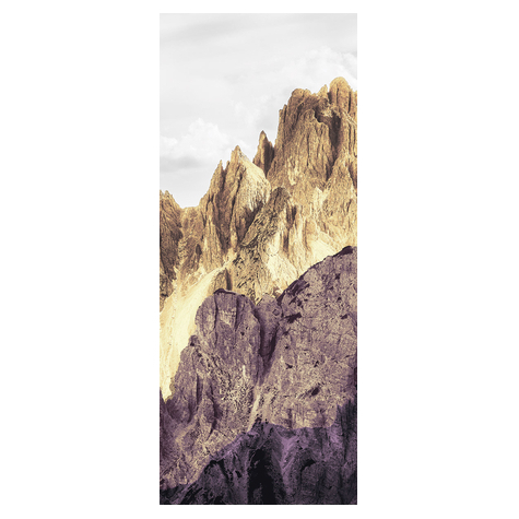 Fleece Valokuva Taustakuva  - Peaks Color Panel - Koko 100 X 250 Cm